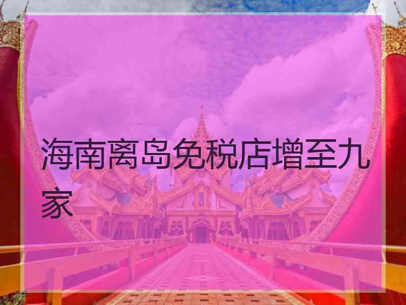 海南离岛免税店增至九家