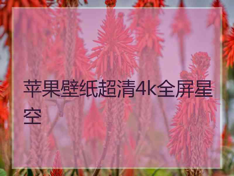 苹果壁纸超清4k全屏星空
