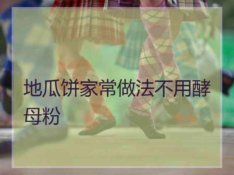 地瓜饼家常做法不用酵母粉