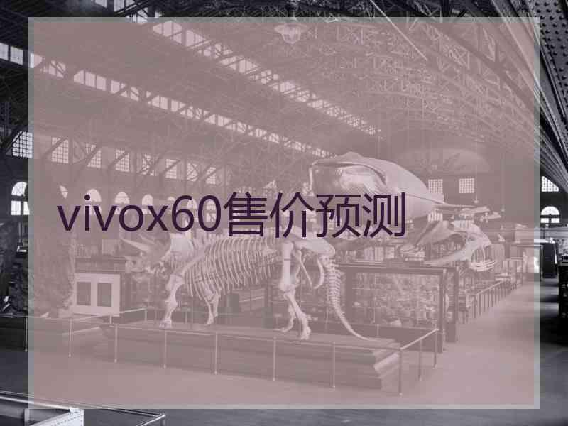 vivox60售价预测