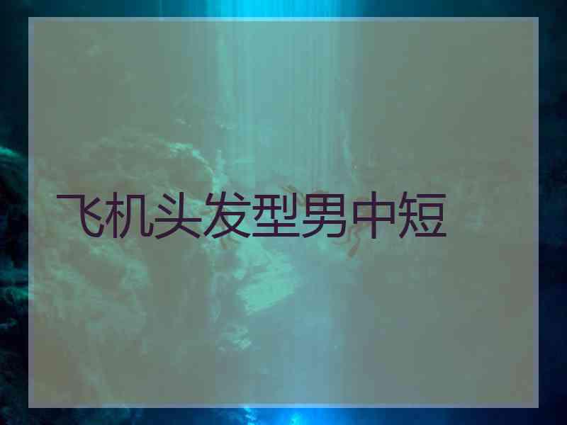 飞机头发型男中短