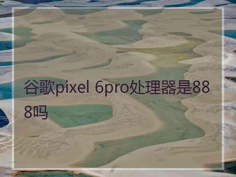 谷歌pixel 6pro处理器是888吗