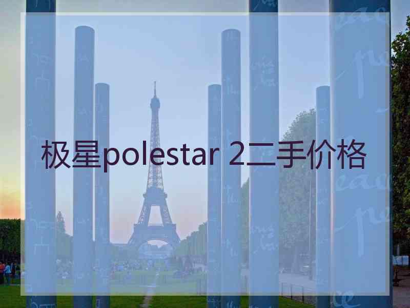极星polestar 2二手价格