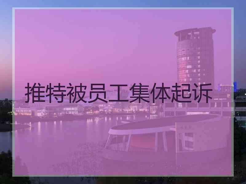 推特被员工集体起诉