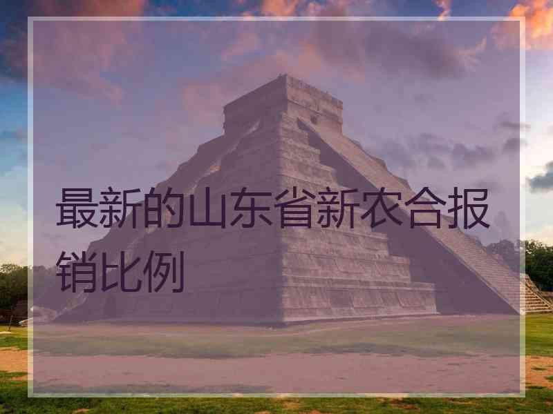 最新的山东省新农合报销比例