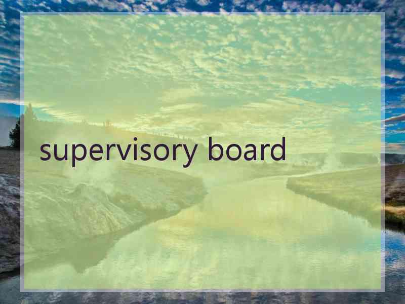 supervisory board