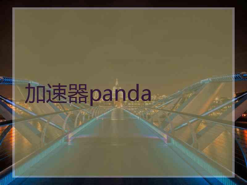 加速器panda