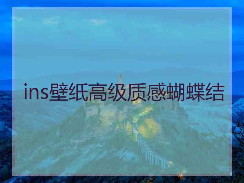 ins壁纸高级质感蝴蝶结