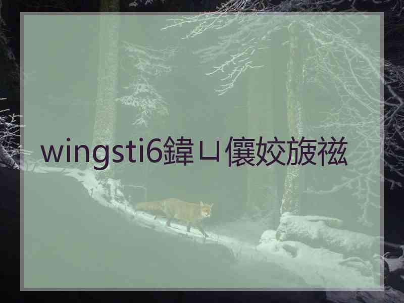 wingsti6鍏ㄩ儴姣旇禌