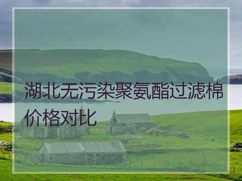 湖北无污染聚氨酯过滤棉价格对比