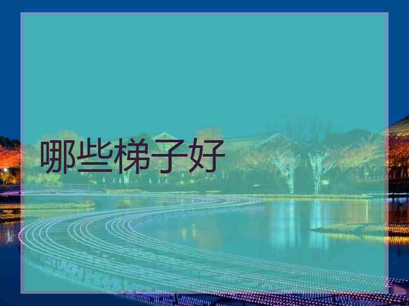 哪些梯子好