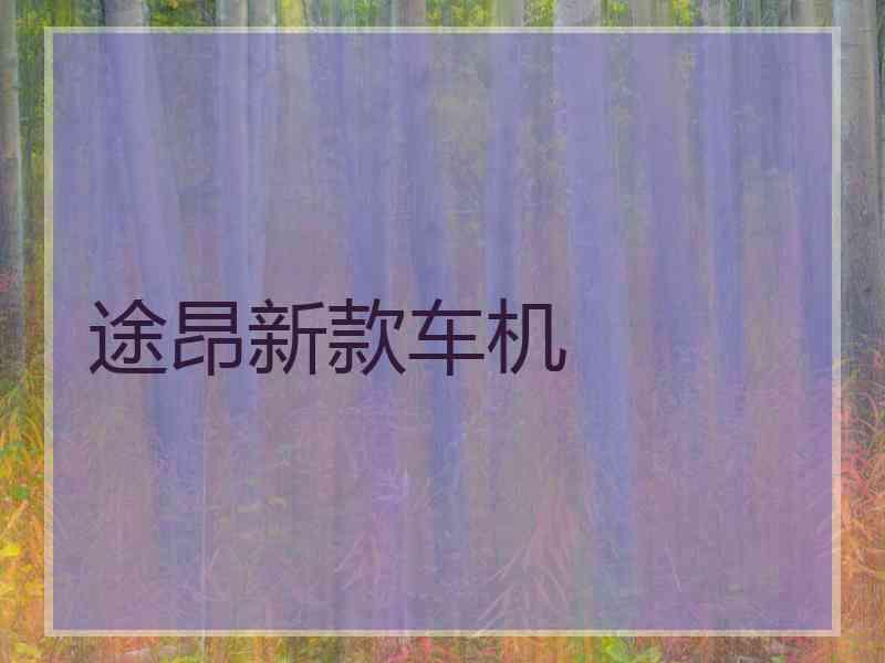 途昂新款车机