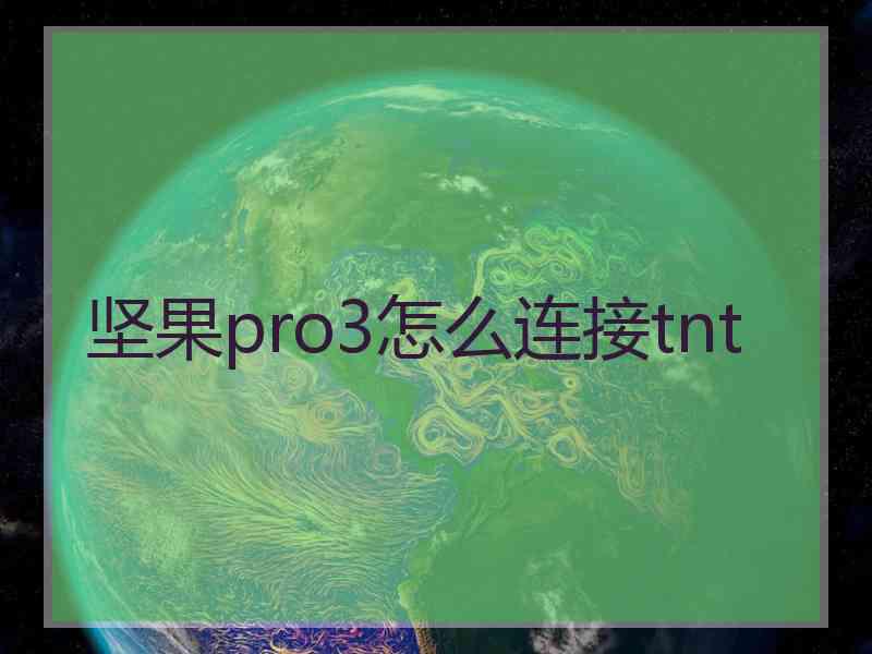 坚果pro3怎么连接tnt
