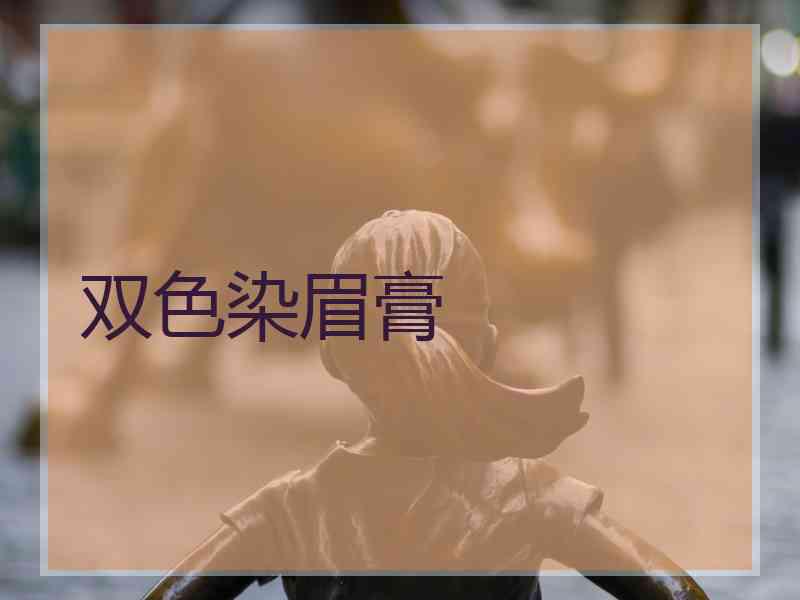 双色染眉膏