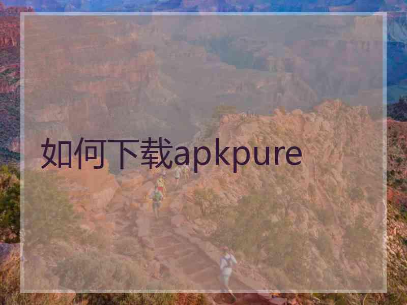 如何下载apkpure