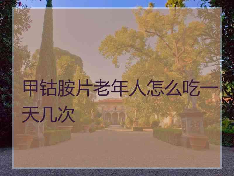 甲钴胺片老年人怎么吃一天几次