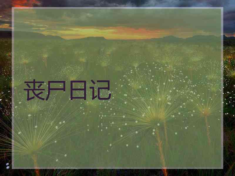 丧尸日记