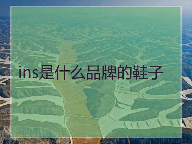 ins是什么品牌的鞋子