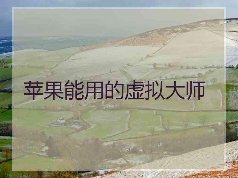 苹果能用的虚拟大师