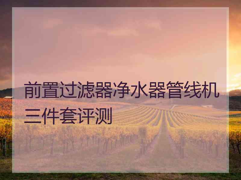 前置过滤器净水器管线机三件套评测
