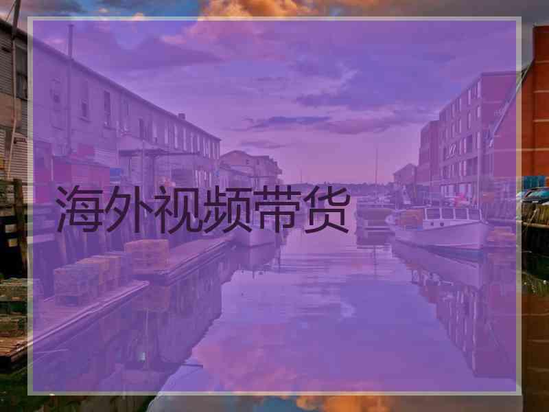 海外视频带货