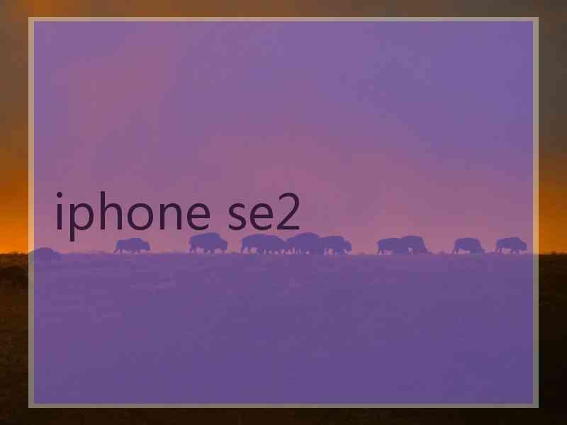 iphone se2