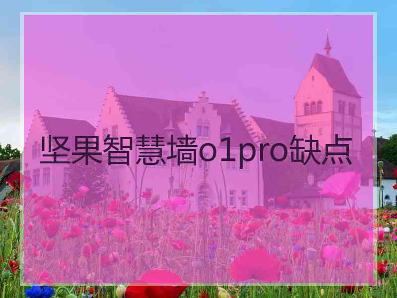 坚果智慧墙o1pro缺点