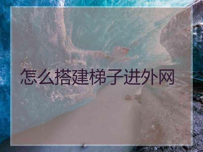怎么搭建梯子进外网