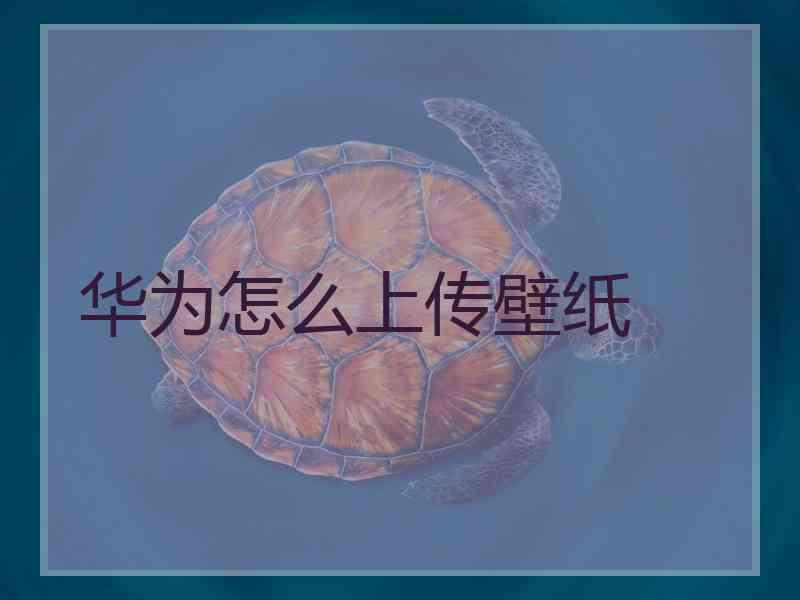 华为怎么上传壁纸