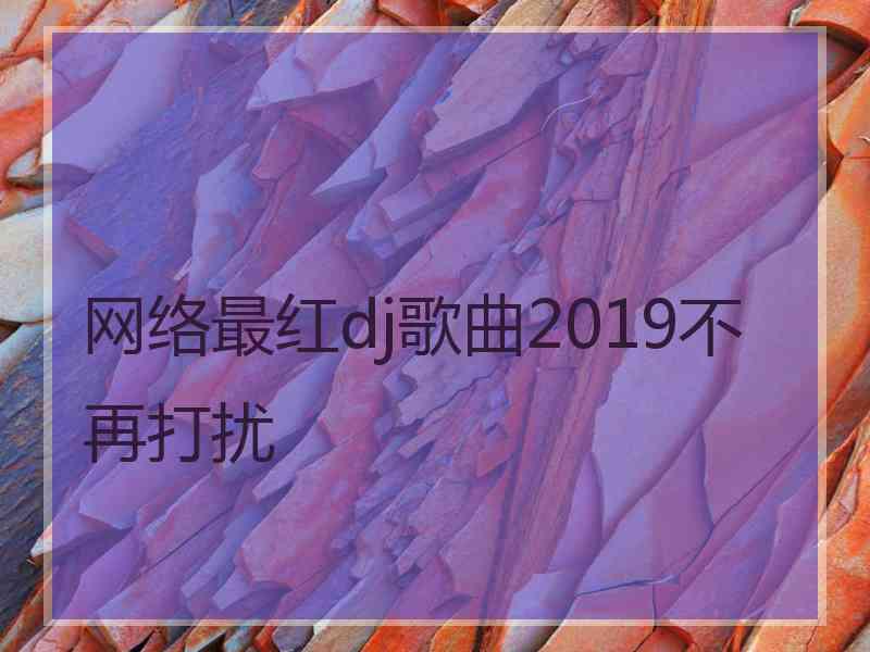 网络最红dj歌曲2019不再打扰