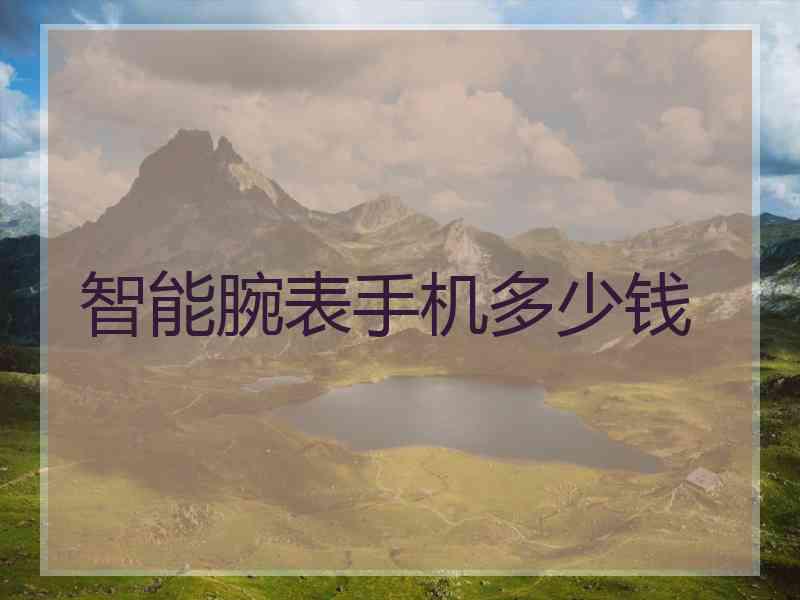 智能腕表手机多少钱