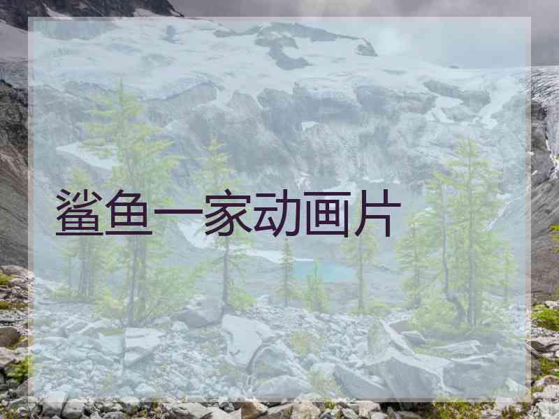鲨鱼一家动画片