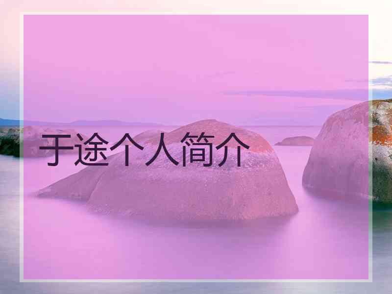 于途个人简介