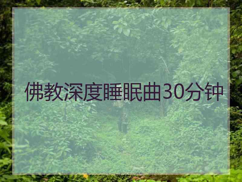 佛教深度睡眠曲30分钟