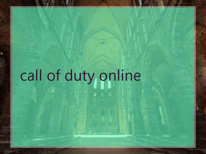 call of duty online