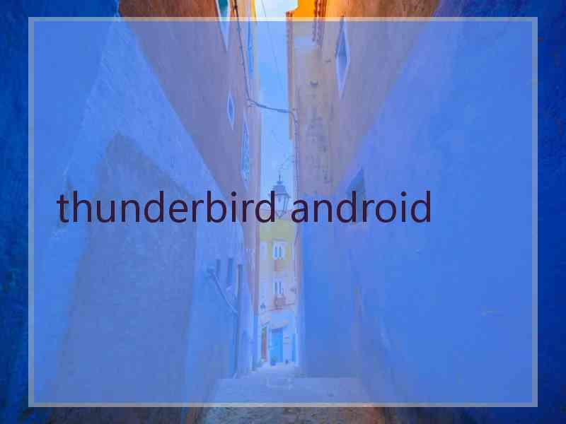 thunderbird android