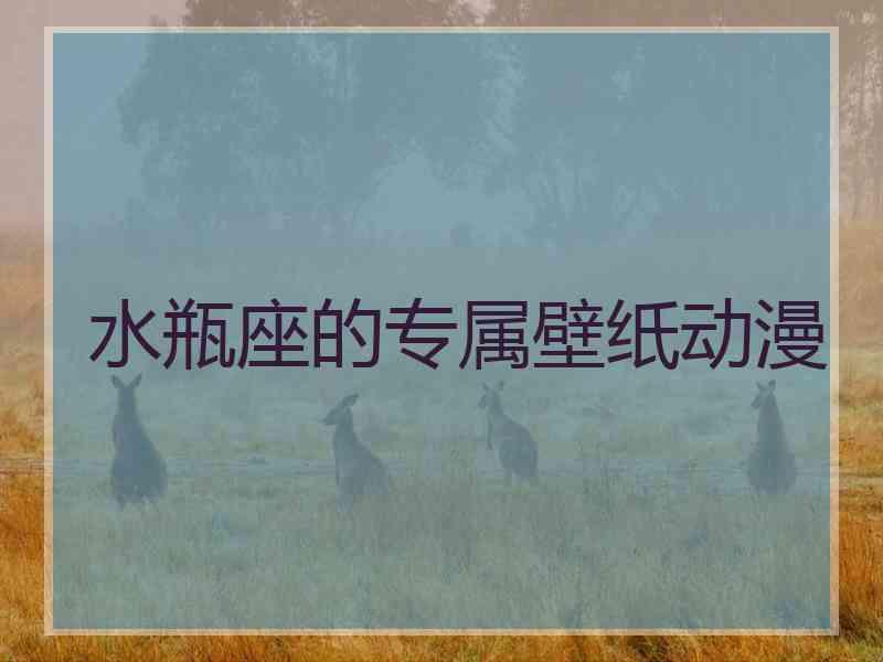 水瓶座的专属壁纸动漫