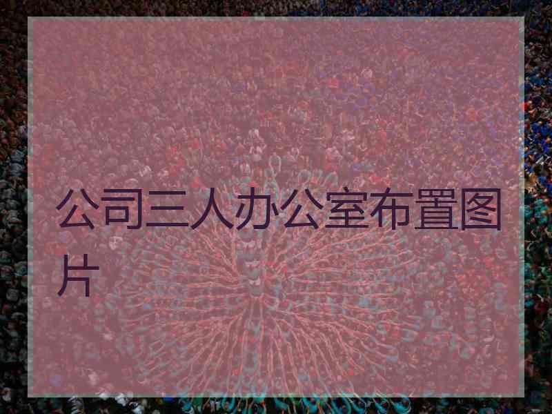 公司三人办公室布置图片