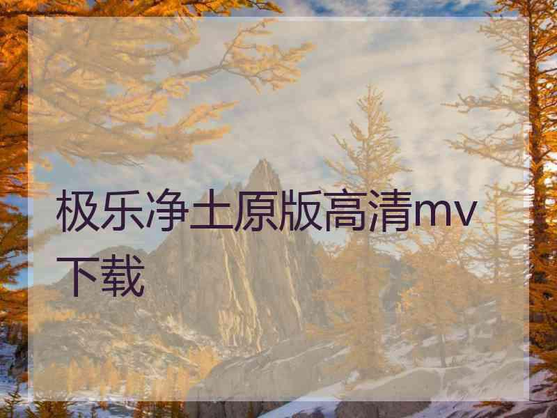 极乐净土原版高清mv下载
