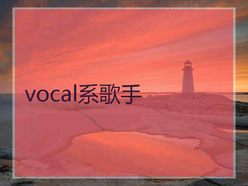 vocal系歌手
