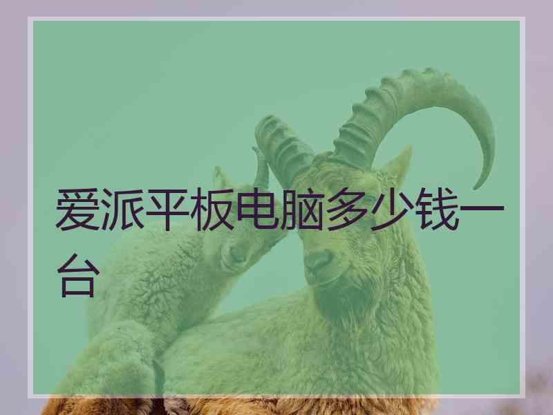 爱派平板电脑多少钱一台