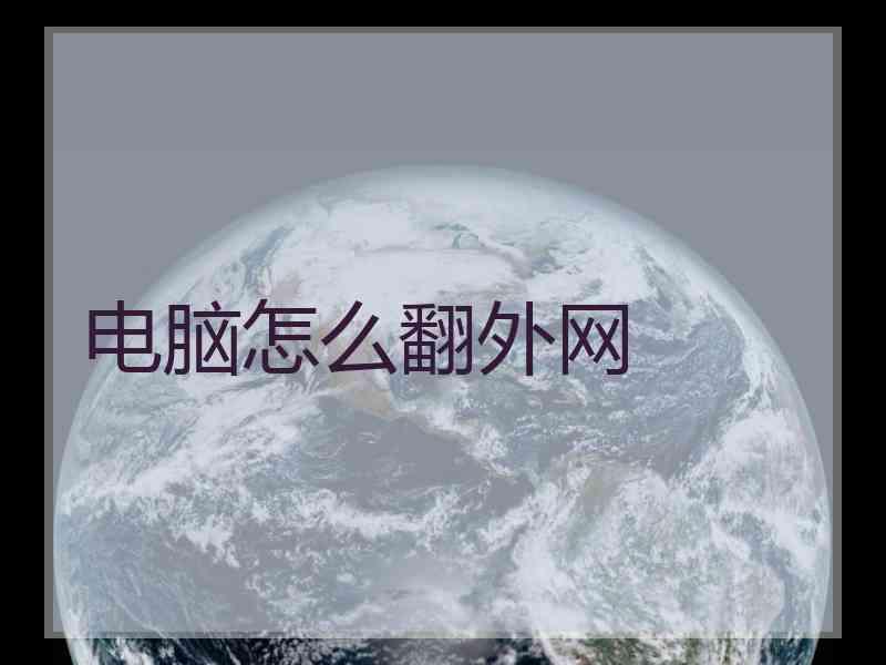 电脑怎么翻外网