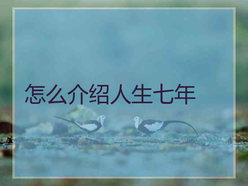 怎么介绍人生七年