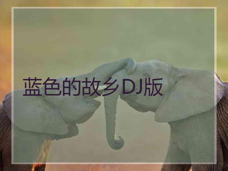 蓝色的故乡DJ版