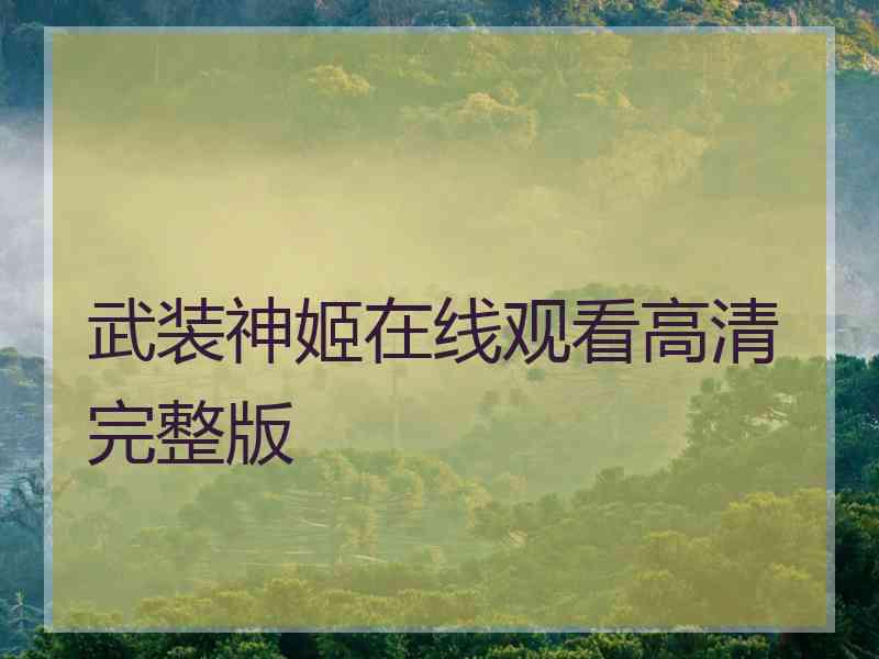 武装神姬在线观看高清完整版
