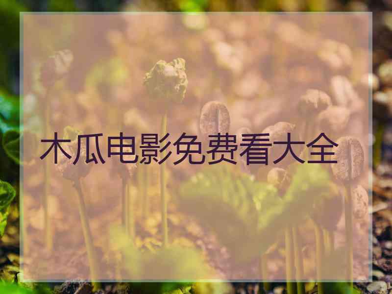木瓜电影免费看大全