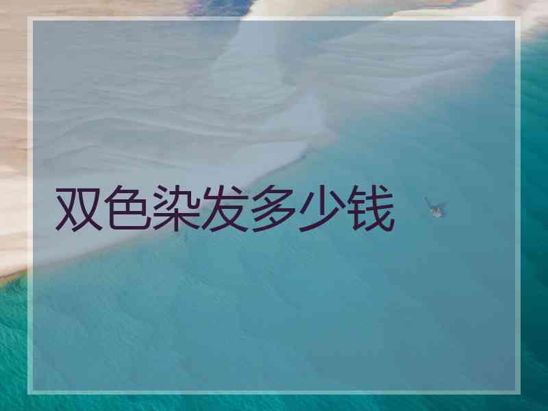 双色染发多少钱