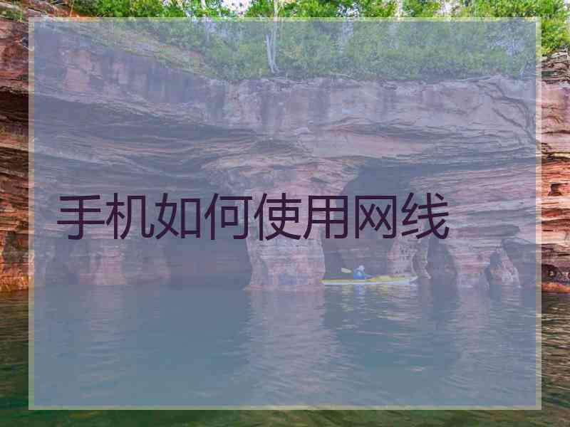 手机如何使用网线