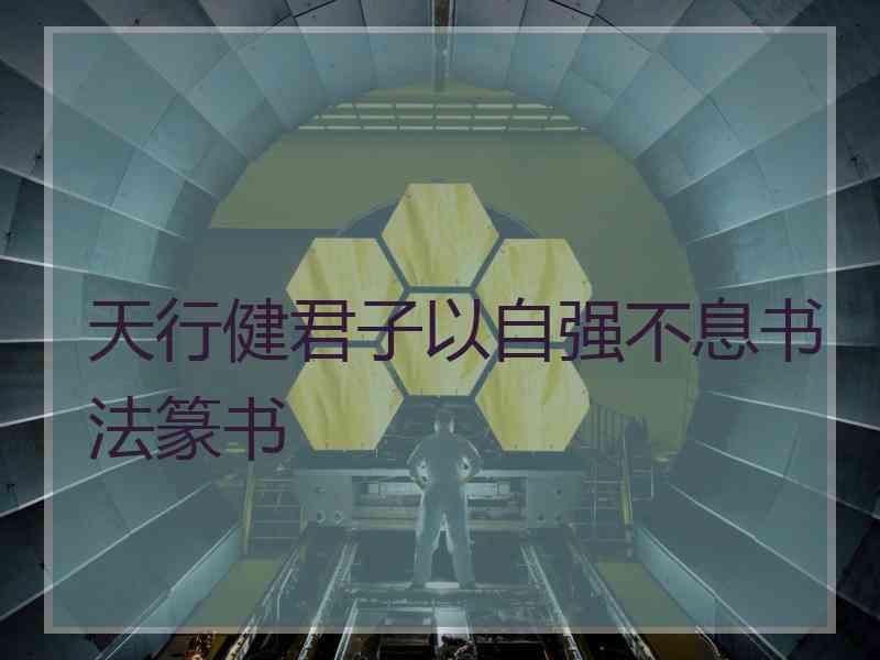天行健君子以自强不息书法篆书