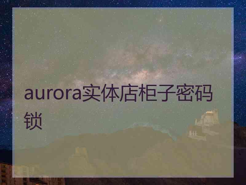 aurora实体店柜子密码锁